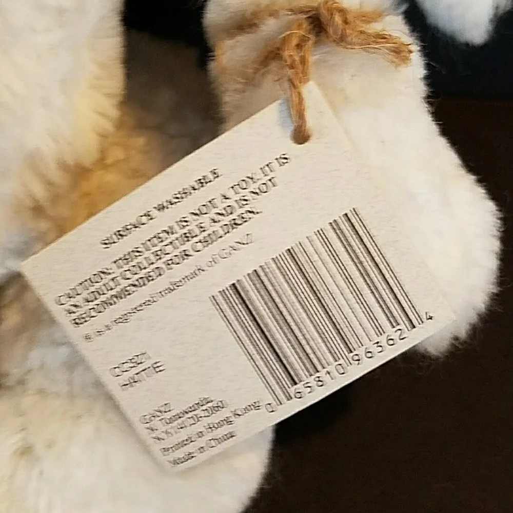 Ganz Cottage Collectibles Hattie Cream Bunny Plush Hat Pearls 1997 Christy Rave